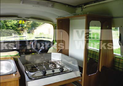 Vanwurks 2011 VW Baywindow Eskola interior